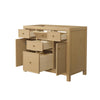Custom image for Tanned Oak with Brushed Gold Trim / No Mirror