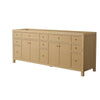 Custom image for Tanned Oak with Brushed Gold Trim / No Mirror