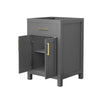 Custom image for Dark Gray with Brushed Gold Trim / No Mirror