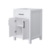 Custom image for White with Matte Black Trim / No Mirror