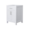 Custom image for White with Brushed Nickel Trim / No Mirror