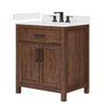 Custom image for Dark Walnut with Matte Black Trim / Giotto Quartz / No Mirror