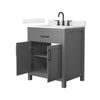 Custom image for Dark Gray with Matte Black Trim / Giotto Quartz / No Mirror