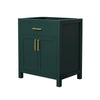 Custom image for Green with Brushed Gold Trim / No Mirror