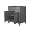 Custom image for Dark Gray with Brushed Nickel Trim / No Mirror