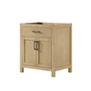 Custom image for Whitewashed Oak with Matte Black Trim / No Mirror