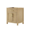 Custom image for Whitewashed Oak with Brushed Gold Trim / No Mirror