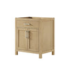 Custom image for Whitewashed Oak with Brushed Nickel Trim / No Mirror