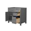 Custom image for Dark Gray with Brushed Nickel Trim / No Mirror