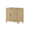 Custom image for Whitewashed Oak with Brushed Nickel Trim / No Mirror