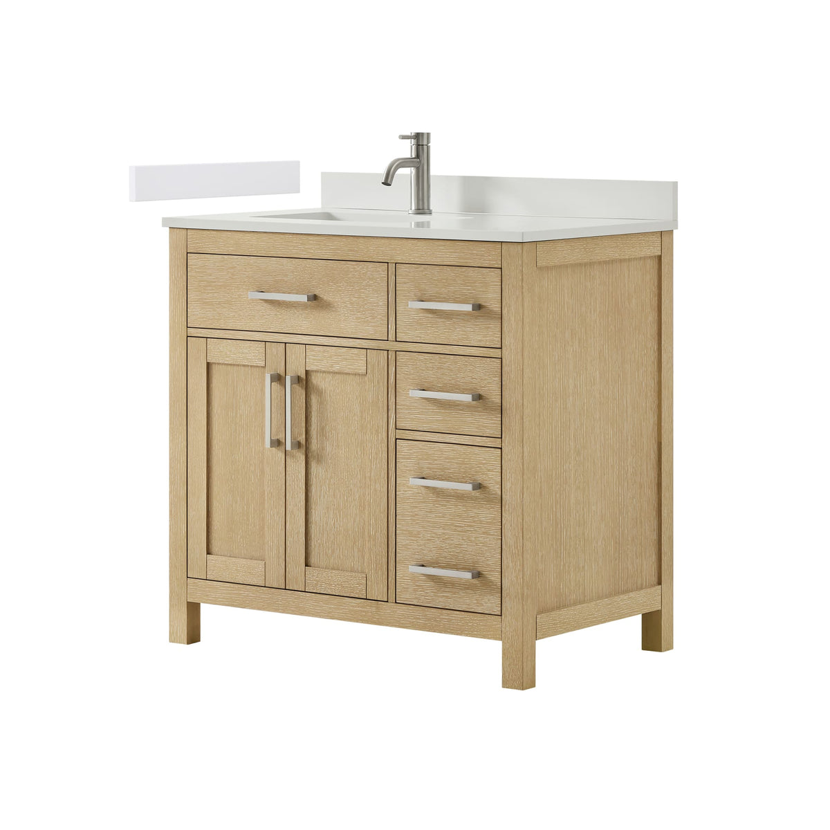 Beckett Bathroom Vanity with Countertop 36 inch Single Sink Single hol ...