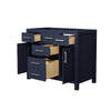 Custom image for Dark Blue with Brushed Gold Trim / No Mirror