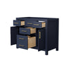Custom image for Dark Blue with Brushed Nickel Trim / No Mirror
