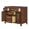 Custom image for Dark Walnut with Brushed Gold Trim / No Mirror