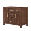 Custom image for Dark Walnut with Brushed Gold Trim / No Mirror