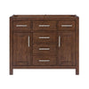 Custom image for Dark Walnut with Brushed Nickel Trim / No Mirror