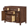 Custom image for Dark Walnut with Brushed Nickel Trim / No Mirror