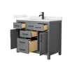 Custom image for Dark Gray with Matte Black Trim / Giotto Quartz / No Mirror