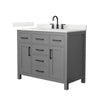 Custom image for Dark Gray with Matte Black Trim / Giotto Quartz / No Mirror