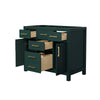Custom image for Green with Brushed Gold Trim / No Mirror