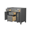 Custom image for Dark Gray with Brushed Gold Trim / No Mirror