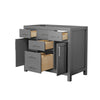 Custom image for Dark Gray with Brushed Nickel Trim / No Mirror