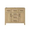 Custom image for Whitewashed Oak with Matte Black Trim / No Mirror