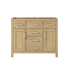 Custom image for Whitewashed Oak with Brushed Gold Trim / No Mirror