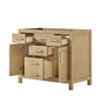 Custom image for Whitewashed Oak with Brushed Gold Trim / No Mirror