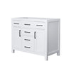 Custom image for White with Matte Black Trim / No Mirror