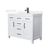 Custom image for White with Matte Black Trim / White Quartz / No Mirror