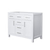 Custom image for White with Brushed Nickel Trim / No Mirror