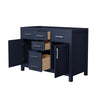 Custom image for Dark Blue with Brushed Nickel Trim / No Mirror