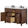 Custom image for Dark Walnut with Matte Black Trim / White Quartz / No Mirror