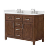 Custom image for Dark Walnut with Brushed Nickel Trim / Giotto Quartz / No Mirror