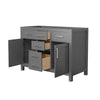 Custom image for Dark Gray with Brushed Nickel Trim / No Mirror
