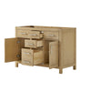 Custom image for Whitewashed Oak with Brushed Nickel Trim / No Mirror