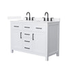 Custom image for White with Matte Black Trim / White Quartz / No Mirror