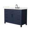 Custom image for Dark Blue with Matte Black Trim / Giotto Quartz / No Mirror