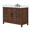 Custom image for Dark Walnut with Matte Black Trim / Giotto Quartz / No Mirror