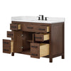 Custom image for Dark Walnut with Matte Black Trim / White Quartz / No Mirror