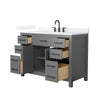 Custom image for Dark Gray with Matte Black Trim / White Quartz / No Mirror