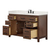 Custom image for Dark Walnut with Matte Black Trim / Giotto Quartz / No Mirror