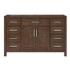 Custom image for Dark Walnut with Brushed Nickel Trim / No Mirror
