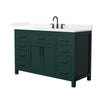 Custom image for Green with Matte Black Trim / White Quartz / No Mirror