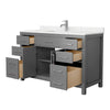 Custom image for Dark Gray with Brushed Nickel Trim / Carrara Cultured Marble / No Mirror