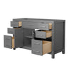 Custom image for Dark Gray with Brushed Nickel Trim / No Mirror