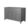 Custom image for Dark Gray with Brushed Nickel Trim / No Mirror