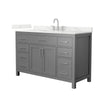 Custom image for Dark Gray with Brushed Nickel Trim / Giotto Quartz / No Mirror