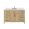 Custom image for Whitewashed Oak with Matte Black Trim / Giotto Quartz / No Mirror